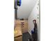 Storage closet features custom built-in drawers and extra space to store a vacuum and other items at 1515 N Lakeshore Dr, Mount Pleasant, SC 29466