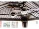 A gazebo featuring a ceiling fan system and outdoor lighting creates a cool outdoor gathering space at 1551 Hutton Pl, Charleston, SC 29407