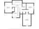 Second floor plan layout showing the dimensions and arrangement of rooms, including three bedrooms and one bathroom at 2050 S Smokerise Way, Mount Pleasant, SC 29466