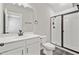 Modern bathroom with walk-in shower, sleek vanity, and stylish fixtures at 240 Lucca Dr, Summerville, SC 29486