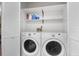 Laundry room features a full-size, front-loading washer and dryer concealed behind bi-fold doors at 2831 Chicopee Dr, North Charleston, SC 29420