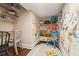 Playroom featuring wooden floors and whimsical wall decor, perfect for creative activities at 3616 Bagley Dr, Mount Pleasant, SC 29466