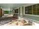 Charming covered brick patio with classic furniture and views of the outdoors at 406 S Gum St, Summerville, SC 29483