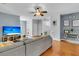 Spacious living room with a comfortable sofa, stylish decor, and easy access to other living spaces at 4060 Hartland St, Charleston, SC 29414