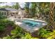 Backyard featuring a sparkling pool, patio, lush landscaping, and beautiful trees at 441 Elfes Field Ln, Charleston, SC 29492