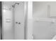 Clean, bright bathroom showcasing a glass-enclosed shower and essential fixtures at 4428 Maple Ridge Rd, Walterboro, SC 29488