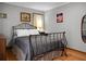 Standard bedroom featuring a full size bed and hardwood floors at 4428 Maple Ridge Rd, Walterboro, SC 29488