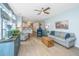 Comfortable living room featuring hardwood floors, neutral colors, and an open floor plan at 468 Maple Oak Ln, Charleston, SC 29414