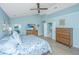 Bright main bedroom with vaulted ceilings, large windows, and classic furnishings at 468 Maple Oak Ln, Charleston, SC 29414