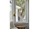 Interior view of a window showcasing a grand, old oak tree in the yard at 5017 W Liberty Park Cir, North Charleston, SC 29405