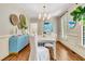 Bright dining area with hardwood floors, contemporary decor, and ample natural light at 512 Whilden St, Mount Pleasant, SC 29464