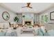 Cozy living room with a fireplace and neutral decor at 512 Whilden St, Mount Pleasant, SC 29464
