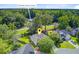 Aerial view of a desirable neighborhood with mature trees, manicured lawns, close to the Whitehall Amenity Center at 5406 E Crosland Ct, North Charleston, SC 29420