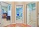 Hallway view showcasing the layout with doorways leading to various rooms in the house at 5406 E Crosland Ct, North Charleston, SC 29420