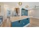 Modern kitchen with a large island, stainless steel appliances, and open layout to the living space at 602 Yellow Leaf Ln, Summerville, SC 29486