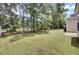 Spacious backyard with green grass and mature trees creating a private atmosphere at 9016 Greenbriar Dr, Summerville, SC 29485
