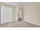 Bedroom with a double door closet and a view into the hall at 9016 Greenbriar Dr, Summerville, SC 29485