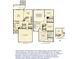 Detailed floor plan showcasing the layout of the first and second floors with labeled rooms at 9680 Spencer Woods Rd, Ladson, SC 29456