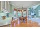 Bright breakfast area with hardwood floors and lots of windows at 109 Waveney Cir, Goose Creek, SC 29445