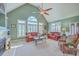 Bright living room with large windows, plantation shutters, comfortable seating, and a fireplace at 109 Waveney Cir, Goose Creek, SC 29445