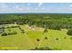Gorgeous aerial view of the property showing lush greenery, the home, and approximated boundary lines at 1111 Sandy Springs Circle, Walterboro, SC 29488