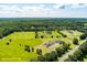 Expansive aerial view showcasing the property's boundaries, lush greenery, and surrounding landscape at 1111 Sandy Springs Circle, Walterboro, SC 29488