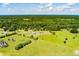 Beautiful aerial shot showcases the property's expansive acreage, with approximated boundary lines and serene setting at 1111 Sandy Springs Circle, Walterboro, SC 29488