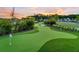 This community features a custom putting green with landscaping for your outdoor pleasure at 1213 Locals St, Summerville, SC 29485