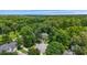 Aerial view of a beautiful home surrounded by lush greenery and trees in a quiet neighborhood at 1228 Walleye Cor, Charleston, SC 29414