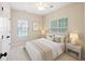 Serene bedroom with neutral tones, soft lighting from bedside lamps, and natural light from the two windows at 1228 Walleye Cor, Charleston, SC 29414