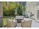 Enjoy the outdoor living space of this home on a spacious deck with outdoor seating and a fire pit at 1228 Walleye Cor, Charleston, SC 29414