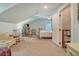 Bright bedroom features a wooden bed frame, and neutral walls at 125 Sumners Aly, Summerville, SC 29485