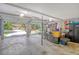 Spacious garage with storage shelves and exterior view at 125 Sumners Aly, Summerville, SC 29485