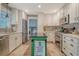 Bright kitchen featuring white cabinetry, gray backsplash, and stainless steel appliances at 125 Sumners Aly, Summerville, SC 29485