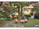 Lush backyard with comfortable seating, perfect for outdoor relaxation and enjoying the serene garden setting at 1311 Royal Links Dr, Mount Pleasant, SC 29466