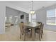 Dining room with view into living room and fireplace at 132 Fresh Meadow Ln, Mount Pleasant, SC 29466