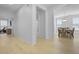 Hallway leading to dining room with hardwood floors at 132 Fresh Meadow Ln, Mount Pleasant, SC 29466