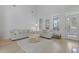 Inviting living room featuring a vaulted ceiling, recessed lighting, and neutral decor at 132 Fresh Meadow Ln, Mount Pleasant, SC 29466