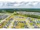 Expansive aerial view featuring well-planned community with parks, ponds, and meticulously maintained homes at 160 Greenbelt Ct, Summerville, SC 29485