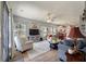 Open-concept floor plan features a spacious living room with fireplace adjacent to the kitchen and dining area at 160 Greenbelt Ct, Summerville, SC 29485
