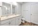 Modern bathroom with double sinks, spacious vanity, and stylish finishes at 166 Rosefield Ct, Summerville, SC 29485