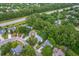 An aerial view of lush greenery of a neighborhood with mature trees and well-maintained homes at 1972 Gray Battery Ct, Mount Pleasant, SC 29464