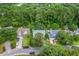 This aerial image displays lush tree coverage along with beautifully landscaped homes in this community at 1972 Gray Battery Ct, Mount Pleasant, SC 29464