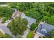 Captured from above, a neighborhood displays lush greenery and mature trees, creating a picturesque living environment at 1972 Gray Battery Ct, Mount Pleasant, SC 29464