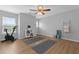 Bright exercise room with ample space, wood flooring, and essential fitness equipment at 200 Commencement Blvd, Ladson, SC 29456
