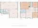 Detailed floor plan showcasing the layout of the home's rooms and dimensions on both floors at 200 Commencement Blvd, Ladson, SC 29456