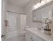 Bright bathroom featuring tiled floors, bathtub and shower combo, and a vanity at 2036 Kings Gate Ln, Mount Pleasant, SC 29466