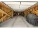 Expansive basement with exposed wooden beams and plenty of room for storage at 211 Line St, Charleston, SC 29403