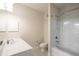 Clean bathroom featuring a tub with shower and a white vanity sink at 2244 Ashley Crossing Dr # 1125, Charleston, SC 29414