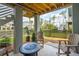Outdoor patio with cozy seating and a fire pit, ideal for relaxing evenings and entertaining at 2313 Bucktail Ct, Mount Pleasant, SC 29466